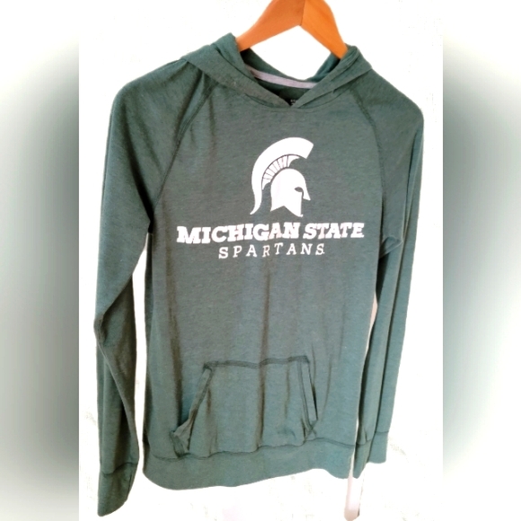 MICHIGAN STATE SPARTANS LONG-SLEEVE T-SHIRT HOODIE - Picture 2 of 2